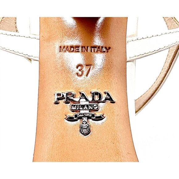 Prada White Sandals - Picture 8 of 11